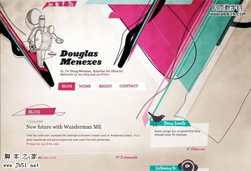 设计参考 漂亮和原创的博客设计