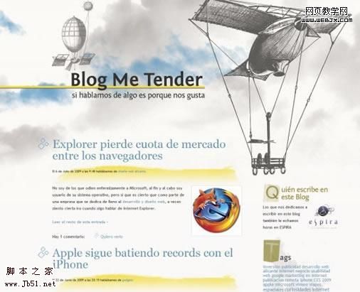 设计参考 漂亮和原创的博客设计