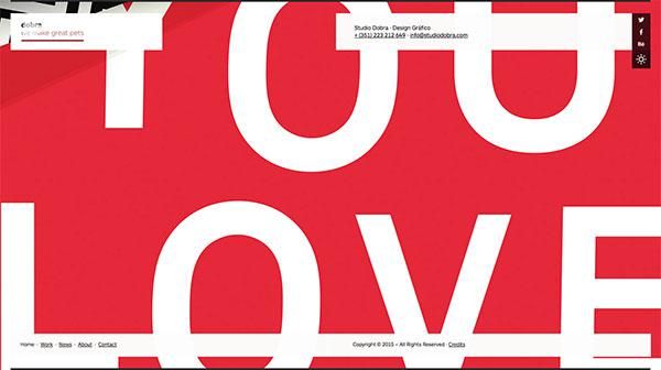 超大字体排版的40个网页设计欣赏