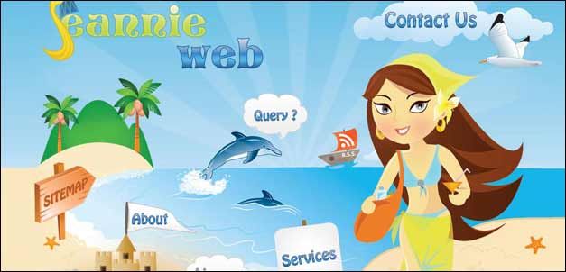 插图式的网站主页设计 网站设计新的趋势