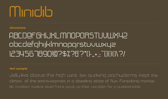 字体大宝库 50款精美的免费细英文字体资源 下篇