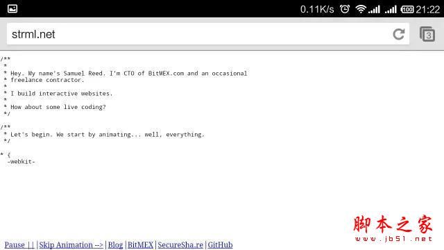 推荐一个前端工程师做的超酷交互式网站