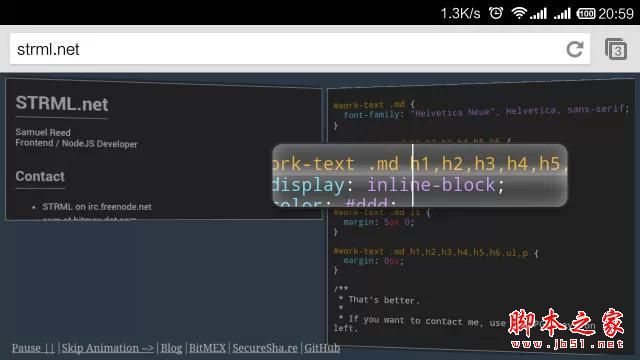 推荐一个前端工程师做的超酷交互式网站