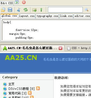 网页设计必备工具 firefox Web Developer插件 CSS工具组教程