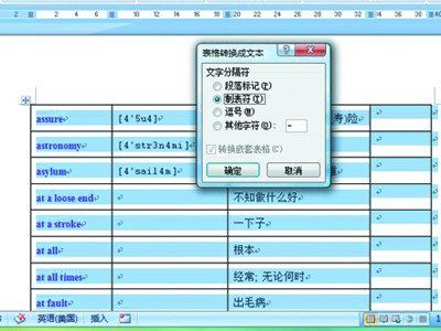 Word 2007教程:“替换”功能实现在空白表格中写入字符