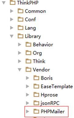 ThinkPHP发送邮件示例代码