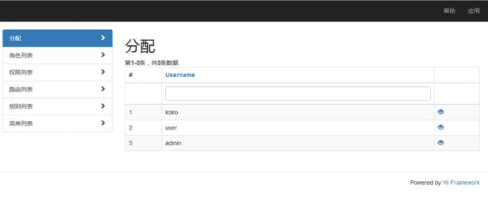 深入浅析Yii admin的权限控制