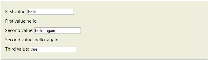 KnockoutJS 3.X API 第四章之表单value绑定