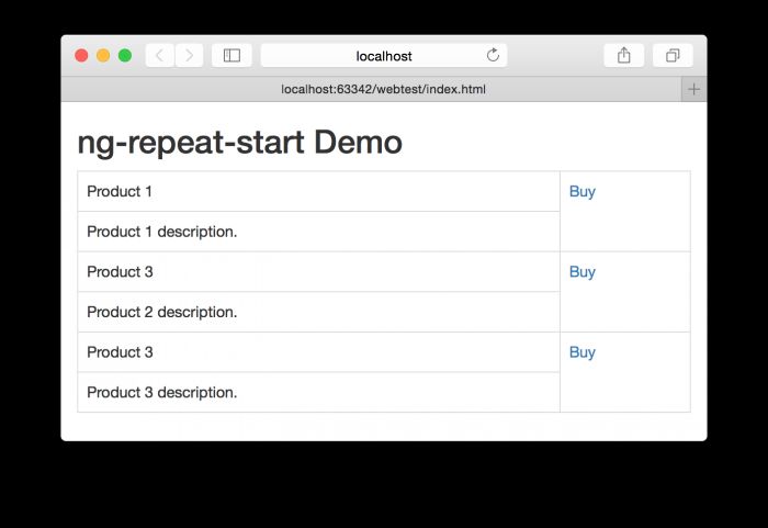 Angular.js中用ng-repeat-start实现自定义显示