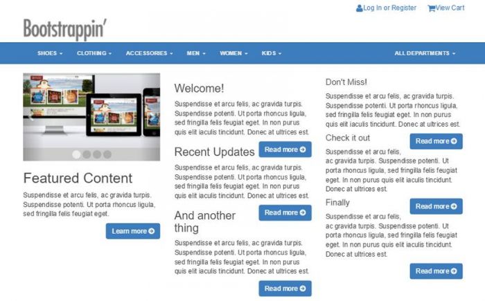 Bootstrap企业网站实战项目4