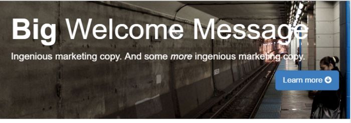 Bootstrap 网站实例之单页营销网站