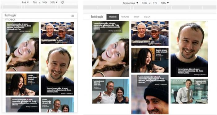 Bootstrap 网站实例之单页营销网站
