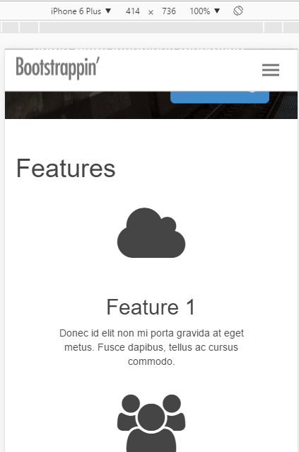 Bootstrap 网站实例之单页营销网站