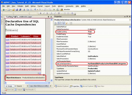 在ASP.NET 2.0中操作数据之五十九：使用SQL缓存依赖项SqlCacheDependency