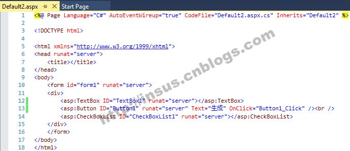 Asp.net中使用文本框的值动态生成控件的方法
