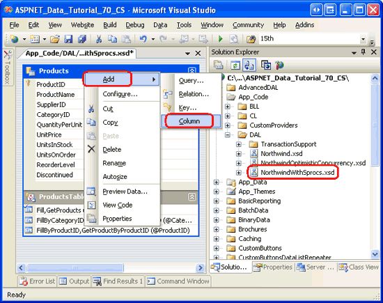 在ASP.NET 2.0中操作数据之六十八：为DataTable添加额外的列