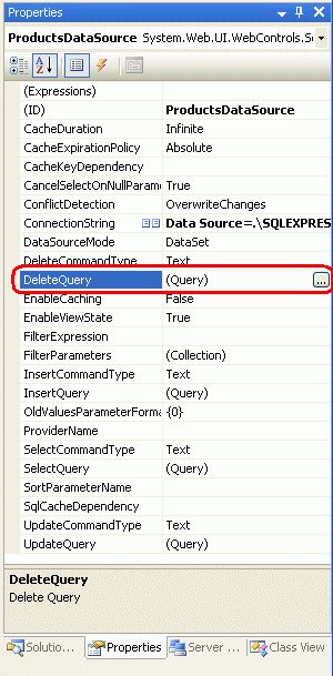 在ASP.NET 2.0中操作数据之四十七：用SqlDataSource控件插入、更新、删除数据