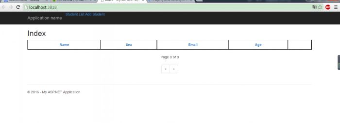 ASP.NET MVC分页和排序功能实现