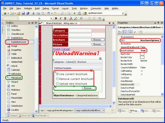 在ASP.NET 2.0中操作数据之五十五：编辑和删除现有的二进制数据