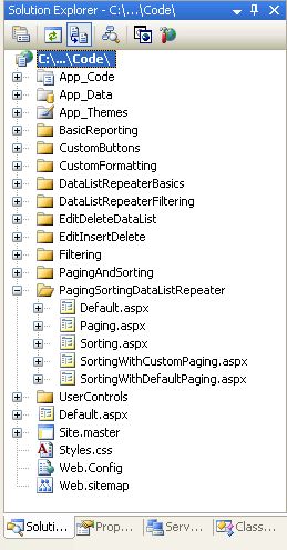在ASP.NET 2.0中操作数据之四十一：DataList和Repeater数据分页