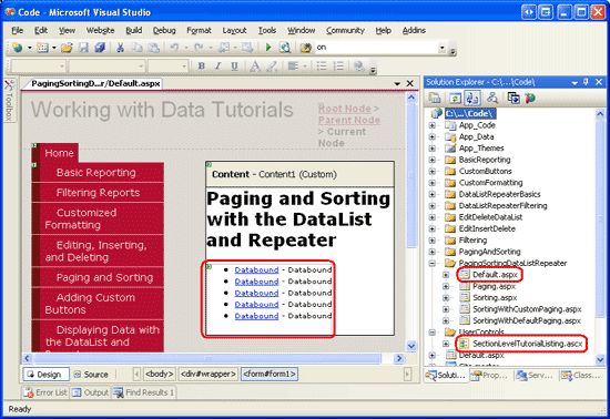 在ASP.NET 2.0中操作数据之四十一：DataList和Repeater数据分页