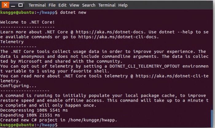 Ubuntu16.04系统配置.net core环境
