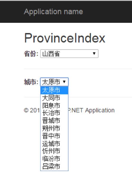 ASP.NET MVC下拉框联动实例解析