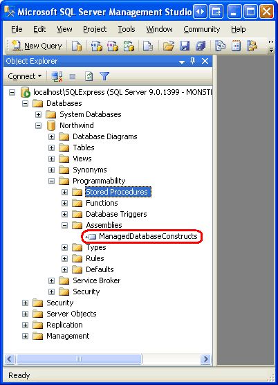 在ASP.NET 2.0中操作数据之七十三：用Managed Code创建存储过程和用户自定义函数(上部分)