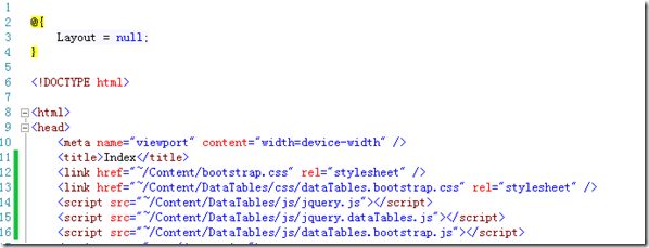 ASP.NET MVC+EF在服务端分页使用jqGrid以及jquery Datatables的注意事项