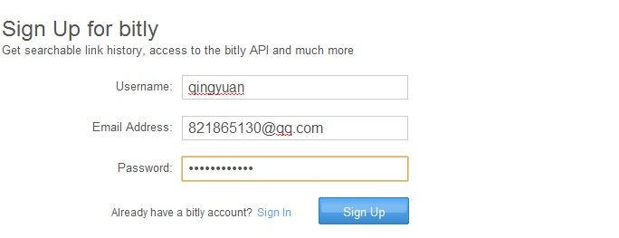 ASP.NET通过第三方网站Bitly实现短链接地址程序