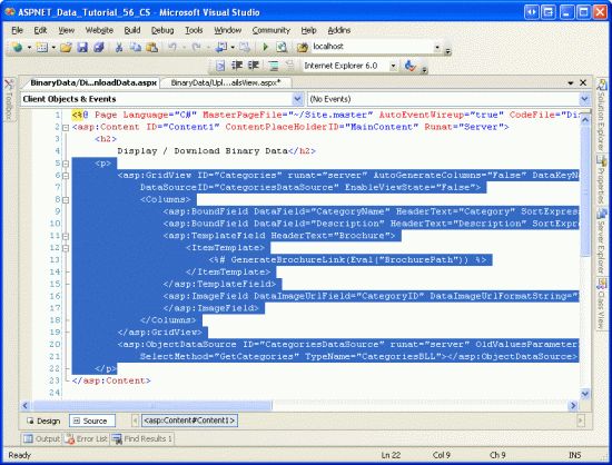 在ASP.NET 2.0中操作数据之五十四：添加新记录时包含一个文件上传选项