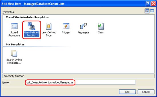 在ASP.NET 2.0中操作数据之七十四：用Managed Code创建存储过程和用户自定义函数(下部分)