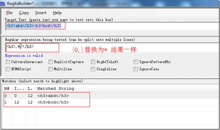 正则表达式(regex) 贪婪模式、懒惰模式使用方法