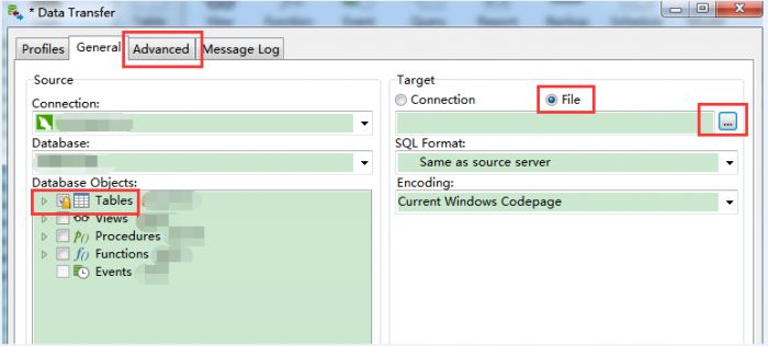 Navicat for MySQL导出表结构脚本的简单方法