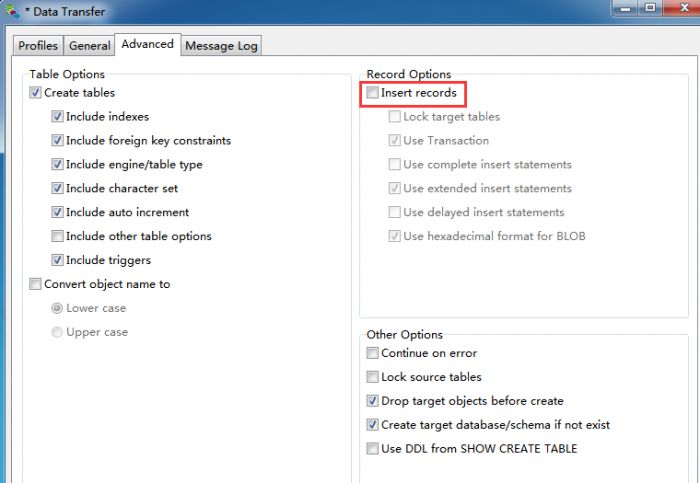 Navicat for MySQL导出表结构脚本的简单方法