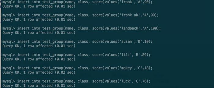 MYSQL GROUP BY用法详解
