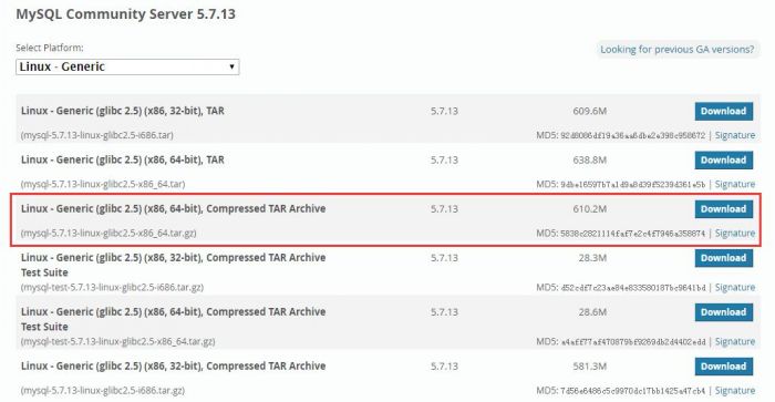 最全的mysql 5.7.13 安装配置方法图文教程(linux) 强烈推荐!