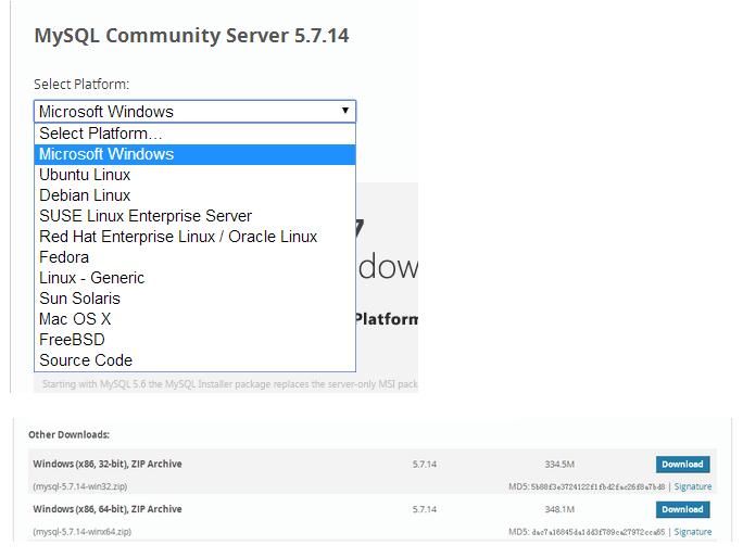 mysql 5.7.14 下载安装配置方法图文教程