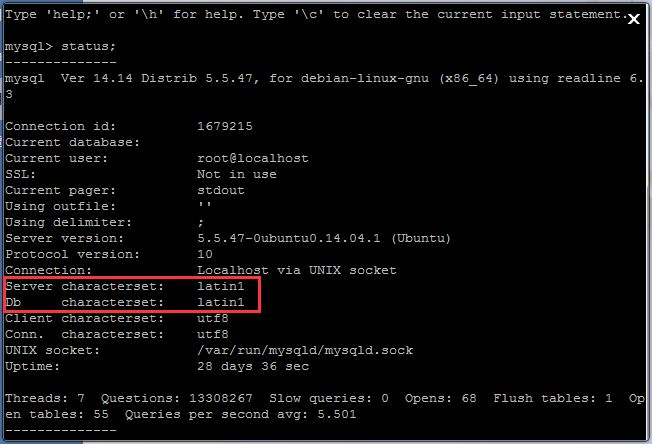 Mysql 下中文乱码的问题解决方法总结