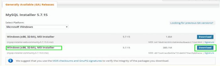 mysql 5.7.15 安装配置方法图文教程