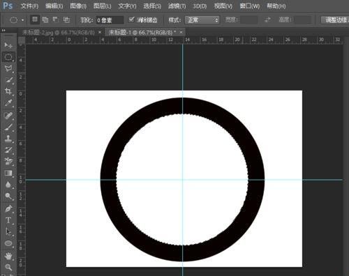 用PS单色填充制作一个靶心