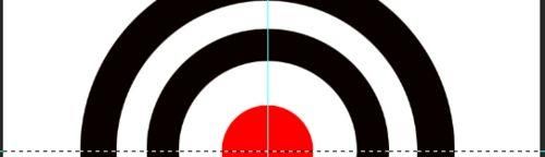 用PS单色填充制作一个靶心