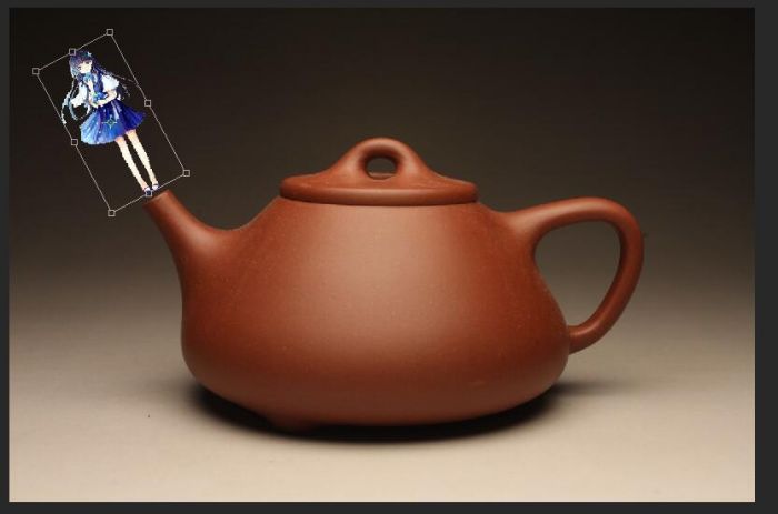 PS制作从茶壶里出来的小女孩效果图