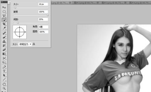 ps简单制作一副人体彩绘效果