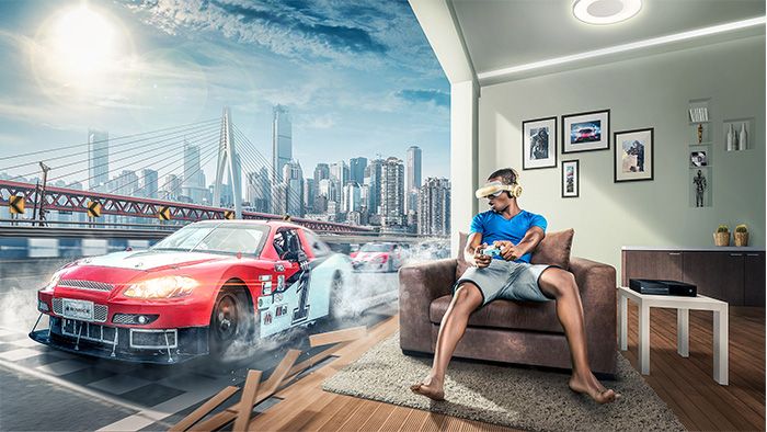 Photoshop制作逼真的3D眼镜海报