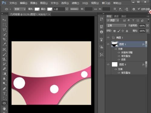 PS制作漂亮的几何背景