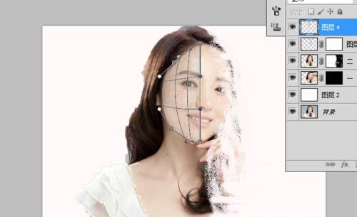 ps制作一副碎片特效的图像