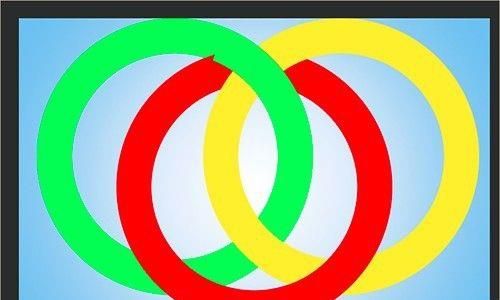 photoshop制作环环相扣萦绕在一起的圆环效果