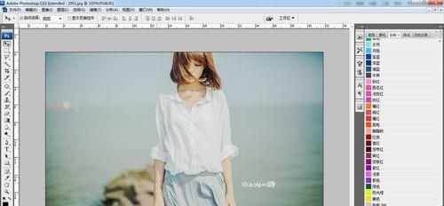 PS怎么使用减淡工具处理图形?