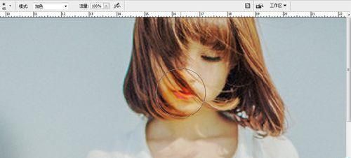 PS怎么使用减淡工具处理图形?